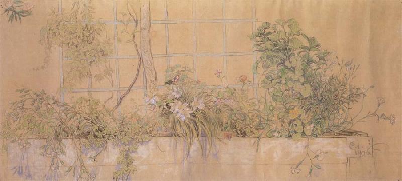 Carl Larsson Flower Bed China oil painting art